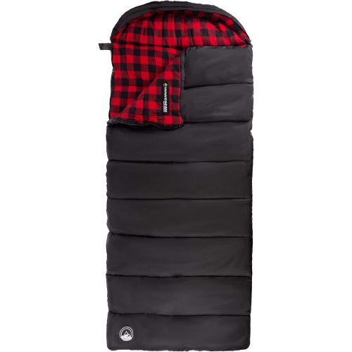  Sleeping Bag Collection ? 32F Rated XL 3 Season Envelope Style with Hood for Outdoor Camping, Backpacking and Hiking with Carry Bag by Wakeman Outdoors