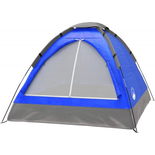  2-Person Dome Tent- Rain Fly & Carry Bag- Easy Set Up-Great for Camping, Backpacking, Hiking & Outdoor Music Festivals by Wakeman Outdoors