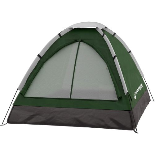  2-Person Dome Tent Collection - Water Resistant, Removable Rain Fly & Carry Bag- Easy Set Up-Great for Camping, Hiking & Backpacking by Wakeman Outdoors