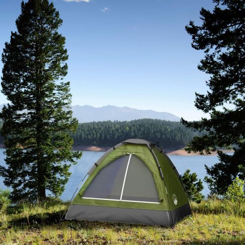  2-Person Camping Tent ? Includes Rain Fly and Carrying Bag ? Lightweight Outdoor Tent for Backpacking, Hiking, or Beach by Wakeman Outdoors