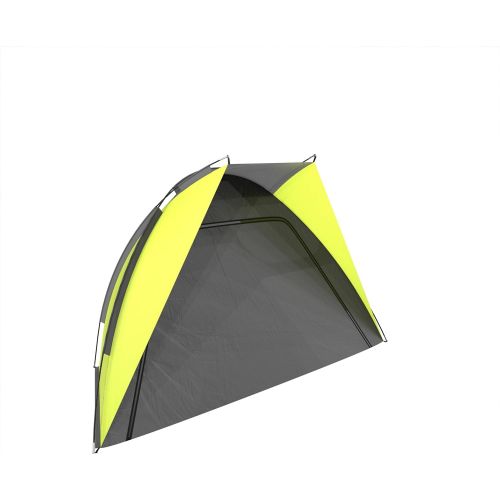  Beach Tent- Sun Shelter for Shade with UV Protection, Water and Wind Resistant, Easy Set Up and Carry Bag by Wakeman Outdoors Yellow, 55.5” (H) x 107” (W) x 43.5” (D)