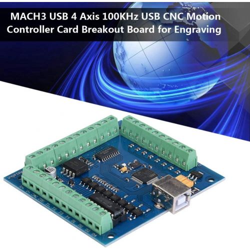  Wal front MACH3 Motion Card 4 Axis USB CNC Motion Controller Card Breakout Board for Engraving 100 KHz