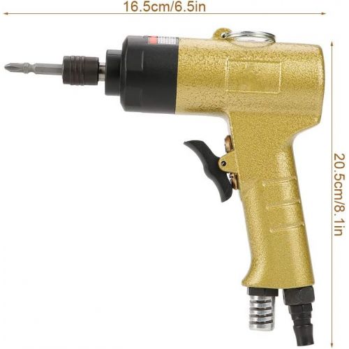  [아마존베스트]Wal front 1/4 Air Screwdriver Reversible Type Rotation Industrial Screw Driver Tool 5000rpm