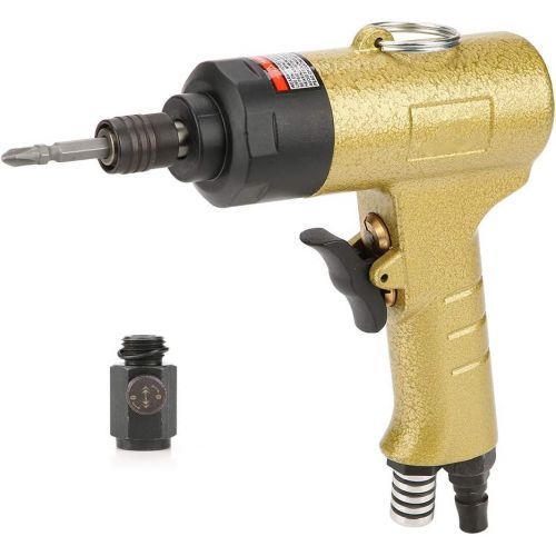  [아마존베스트]Wal front 1/4 Air Screwdriver Reversible Type Rotation Industrial Screw Driver Tool 5000rpm