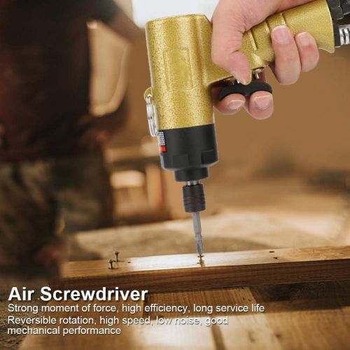  [아마존베스트]Wal front 1/4 Air Screwdriver Reversible Type Rotation Industrial Screw Driver Tool 5000rpm