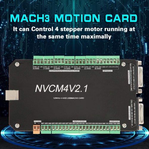  Wal front MACH3 Motion Card NVCM 4 Axis USB CNC Controller Interface Board Card for Stepper Motor