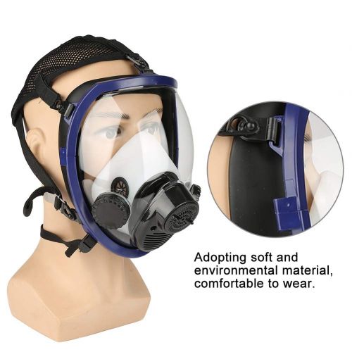  Wal front Three-In-One Function Air Fed Supplied Gas Mask System Full Face Airline Respirator for Paint Spraying Welding,Breathe Easily, Dont Need Cartridge, Mask Included