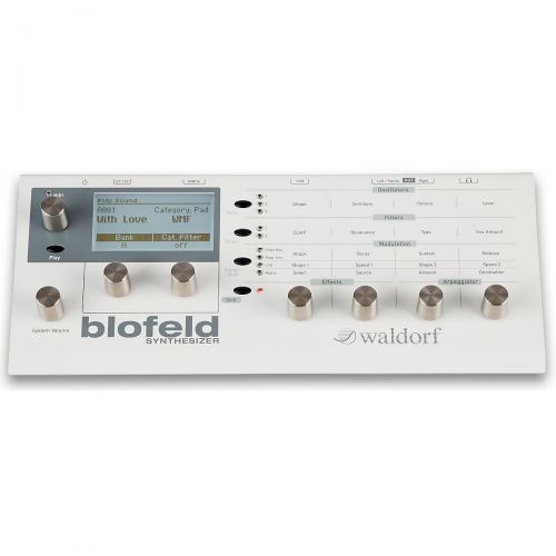  Waldorf},description:Blofeld is a desktop synthesizer module featuring Waldorfs legendary Analog Modeling Technology. This generation of modeling is improved in many facets and all