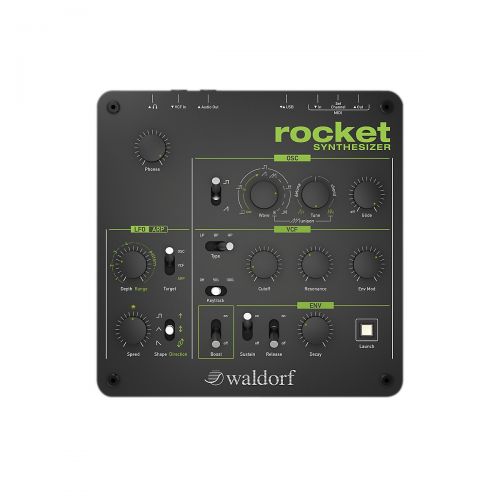  Waldorf},description:The Rocket is a powerful tabletop synthesizer from Waldorf that that will propel your creativity into reaching sounds from another world. The Rocket is your ve