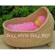 Waldorfdollshop Waldorf baby doll, 14 heavy Baby, Millet baby, plus DOLL BED