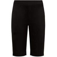 Wales Bonner High Rise Tailored Satin Shorts - Womens - Black
