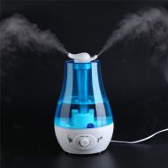 WALFRONT Ultrasonic Humidifier Diffuser 3L Oil Diffuser LED Light Home Office Room Mist Maker Air Purifier(US Plug)