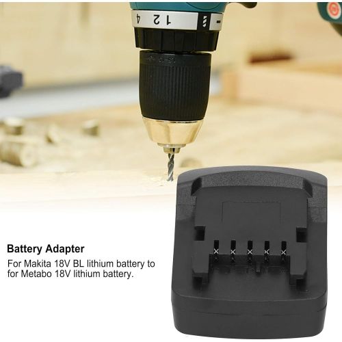 Walfront Battery Adapter for 18V BL Lithium Battery to for Metabo 18V Lithium Adapter Current Converter Battery Accessories