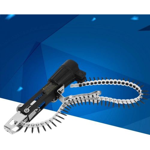  [아마존베스트]Walfront Automatic Screw Nail Gun Adapter Electric Drill Chain Woodwork Tool Cordless Power Drill Attachment Set, 1PC