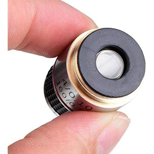  [아마존베스트]Wal front 4X 185 Biological Microscope Achromatic Lens 160/0.17 For Metallurgical Microscope Achromatic Lens Parts For Optical Instruments Conversion Lens