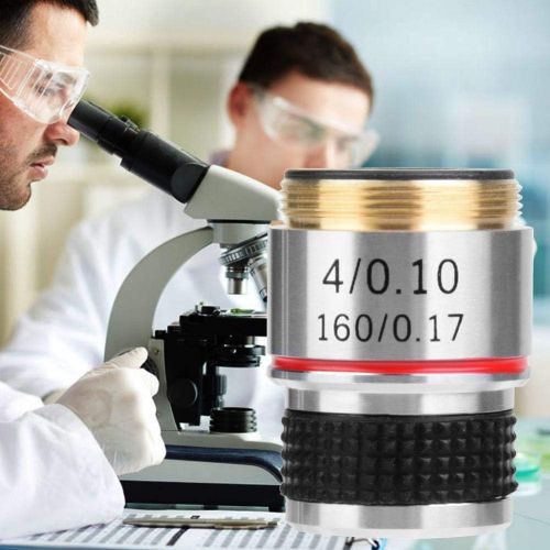  [아마존베스트]Wal front 4X 185 Biological Microscope Achromatic Lens 160/0.17 For Metallurgical Microscope Achromatic Lens Parts For Optical Instruments Conversion Lens