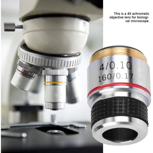  [아마존베스트]Wal front 4X 185 Biological Microscope Achromatic Lens 160/0.17 For Metallurgical Microscope Achromatic Lens Parts For Optical Instruments Conversion Lens