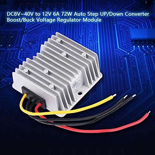  [아마존베스트]-Service-Informationen Walfront DC8V ~ 40V to 12V 6A 72W Auto Step Up/Down Converter Boost/Buck Voltage Regulator Module