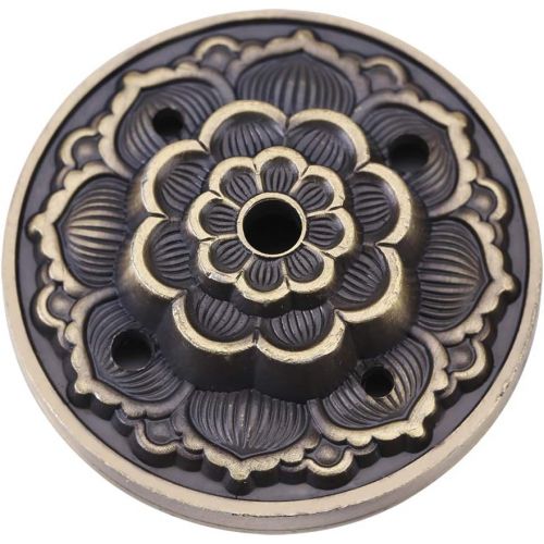  인센스스틱 Walfront Zinc Alloy Incense Stick Burner Holder Dragon Pattern Censer Plate for Bedroom Office,Fit for 1.8mm 2.5mm 3.5mm Incenser Sticks(Bronze)