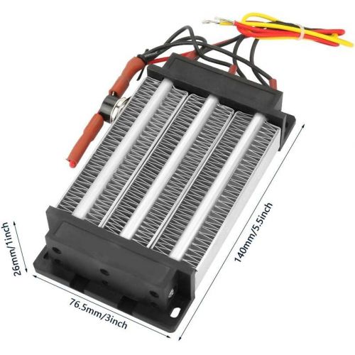  Walfront 110V 750W PTC Ceramic Air Heater Surface Insulated Energy Saving Constant Temperature PTC Heating Element Small Space Car Fan Heating