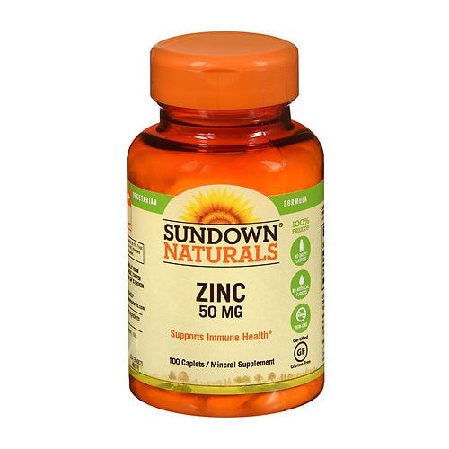월그린 Walgreens Sundown Naturals Zinc, 50mg