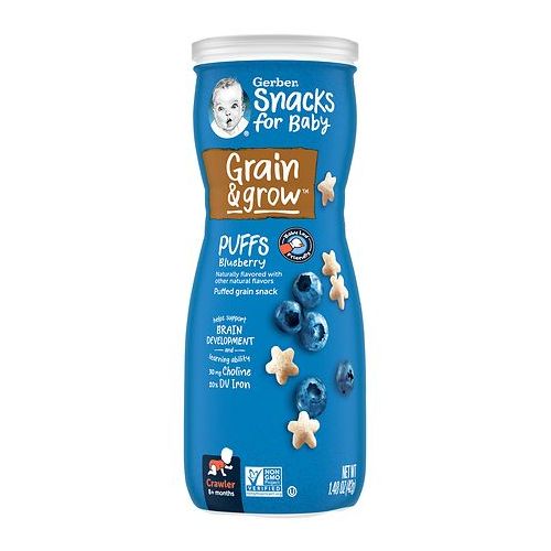월그린 Walgreens Gerber Graduates Puffs Cereal Snack Blueberry