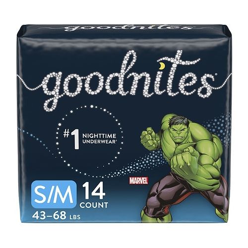 월그린 Walgreens GoodNites Bedtime Bedwetting Underwear for Boys, SM