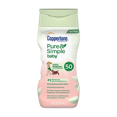 월그린 Walgreens Coppertone Pure & Simple Mineral Sunscreen SPF 50