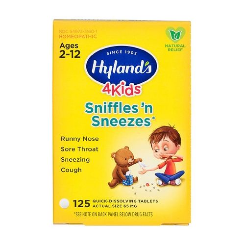 월그린 Walgreens Hylands 4 Kids Sniffles n Sneezes Quick-Dissolving Tablets