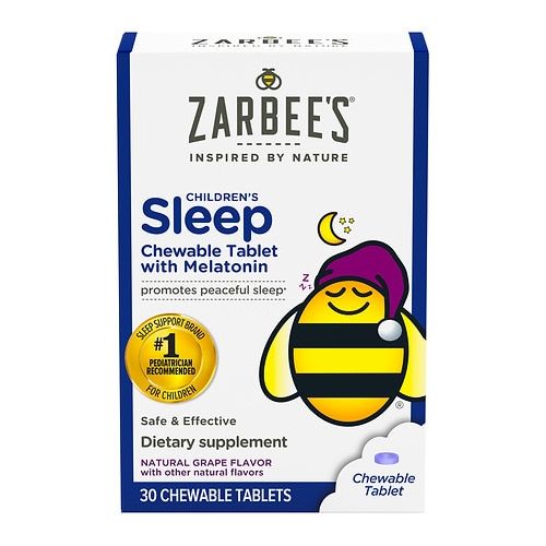 월그린 Walgreens ZarBees Naturals Childrens Sleep Aid Chewable Tabs Grape