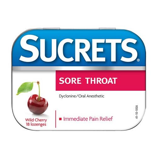 월그린 Walgreens Sucrets Sore Throat Lozenge, Original Formula, Wild Cherry