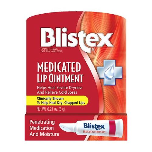 월그린 Walgreens Blistex Medicated Lip Ointment for Severe Dry Lips and Relief from Cold Sores