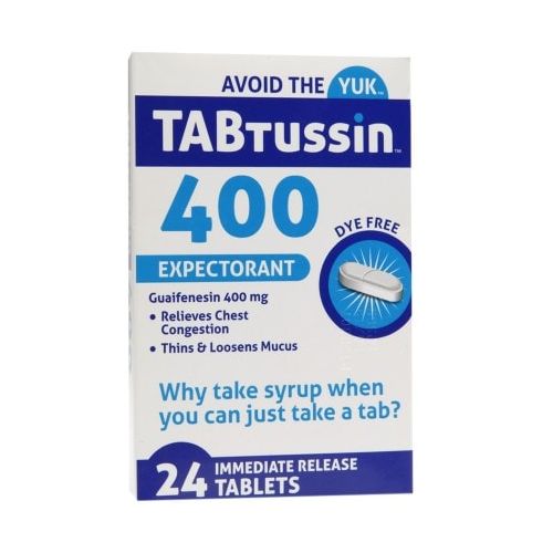 월그린 Walgreens TABtussin 400 Expectorant Immediate Release Tablets