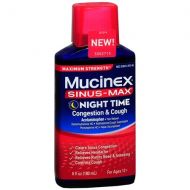Walgreens Mucinex Sinus-Max Adult Maximum Strength Nighttime Congestion & Cough Liquid