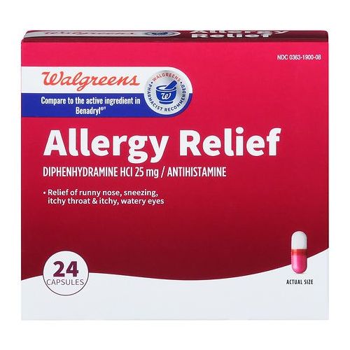 월그린 Walgreens Wal-Dryl Allergy Capsules