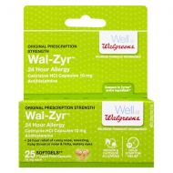Walgreens Wal-Zyr 24 Hour Allergy 10mg Softgels