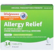 Walgreens Wal-Zyr 24 Hour Allergy 10mg Tablets