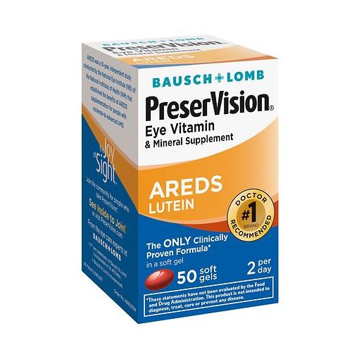월그린 Walgreens PreserVision Eye Vitamin and Mineral Supplement with AREDS Lutein, Softgels