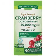 Walgreens Natures Truth Ultra Triple Strength Cranberry Concentrate 15,000mg Plus Vitamin C
