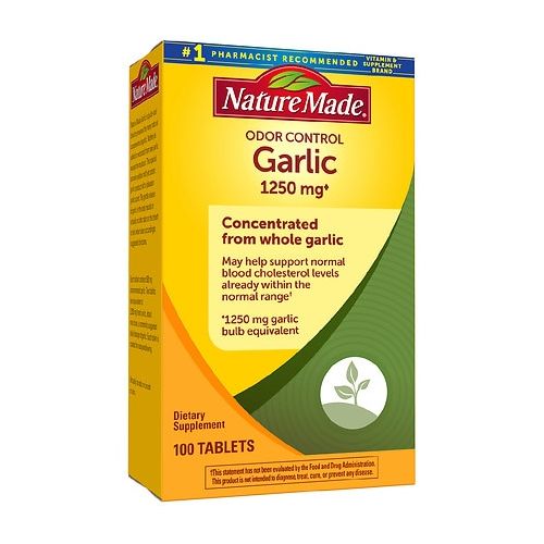 월그린 Walgreens Nature Made Odor Control Garlic, 1250mg Garlic Equivalent, Tablets