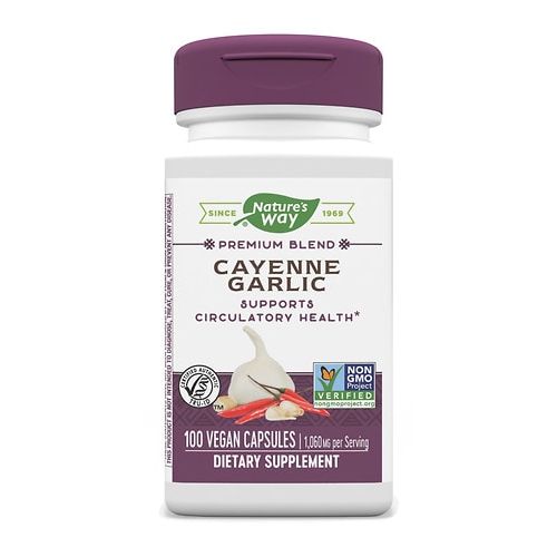 월그린 Walgreens Natures Way Cayenne & Garlic, Capsules