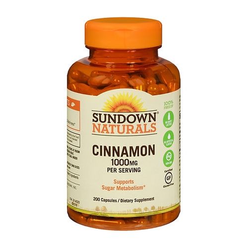 월그린 Walgreens Sundown Naturals Cinnamon 1000mg, Capsules