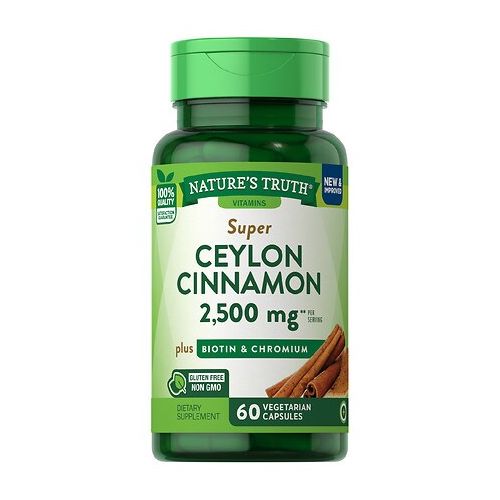 월그린 Walgreens Natures Truth Super Cinnamon Plus Biotin & Chromium, Capsules