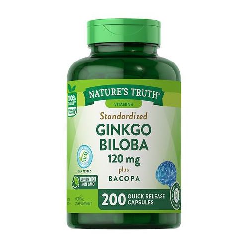 월그린 Walgreens Natures Truth Ginkgo Biloba Standardized Extract 120mg Plus Bacopa Extract