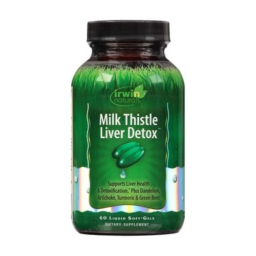 월그린 Walgreens Irwin Naturals Milk Thistle Liver Detox Liquid Softgels