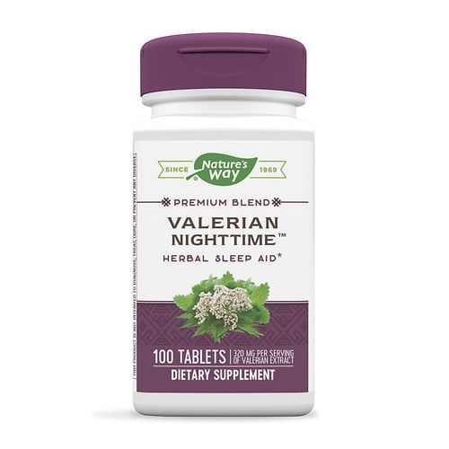 월그린 Walgreens Natures Way Valerian Nighttime, Natural Sleep Aid, Tablets