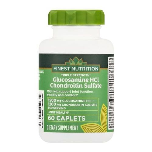 월그린 Walgreens Finest Nutrition Glucosamine Chondroitin Caplets Triple Strength