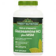 Walgreens Finest Nutrition Glucosamine MSM Caplets Double Strength