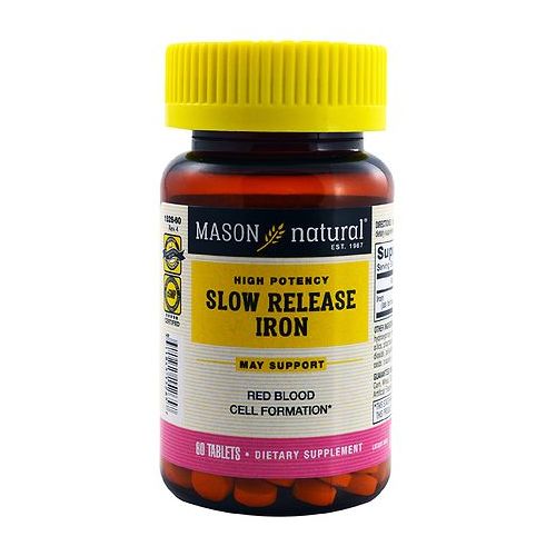 월그린 Walgreens Mason Natural Slow Release Iron, Tablets