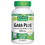 Walgreens Botanic Choice GABA Plus 500 mg Dietary Supplement Tablets